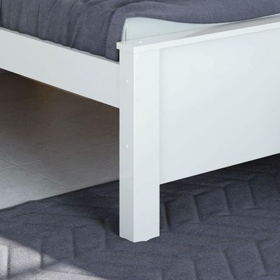 Cama De Solteiro Madeira Em Mdp E Branco Athenas Branco
