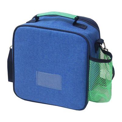 Conjunto De Mochila Com Rodinhas Junior E Lancheira Térmica C/ 2 Compartimentos Azul