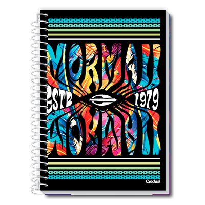 Caderno Universitário Feminino Mormaii 160F/10 Matérias Credeal