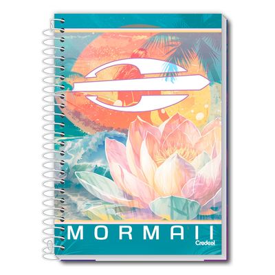 Caderno Universitário Feminino Mormaii 160F/10 Matérias Credeal