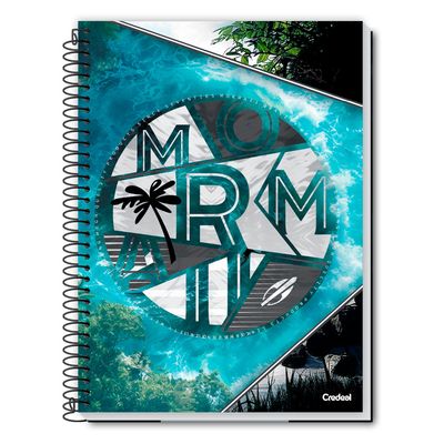 Caderno Universitário Masculino Mormaii  80F/1 Matéria Credeal