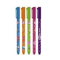 Caneta Gel Fini 0.6mm Com 5 Unidades Leonora