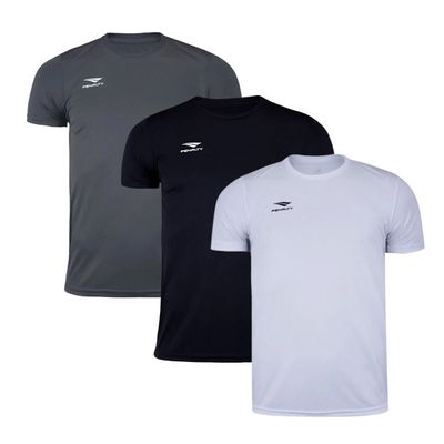 Kit 3 Camisetas Penalty X Masculino G / Chumbo/Preto