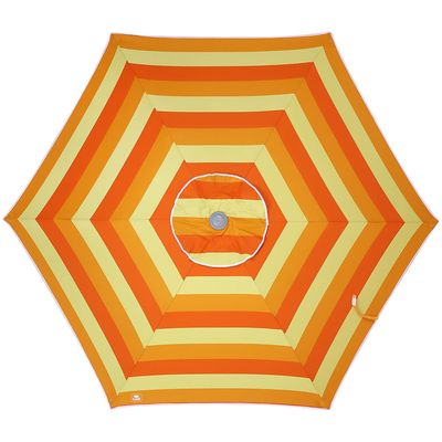 Guarda-Sol Milagres Premium em Alumínio 2,40m Laranja e Amarelo Bel 2,40m