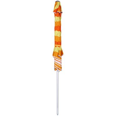 Guarda-Sol Milagres Premium em Alumínio 2,40m Laranja e Amarelo Bel 2,40m