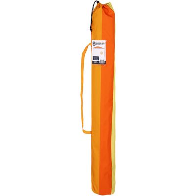 Guarda-Sol Milagres Premium em Alumínio 2,40m Laranja e Amarelo Bel 2,40m