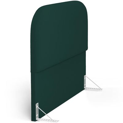 Cabeceira Cama Box King 195cm Orgânica Lanna W01 Bouclê Verde - Lyam Decor