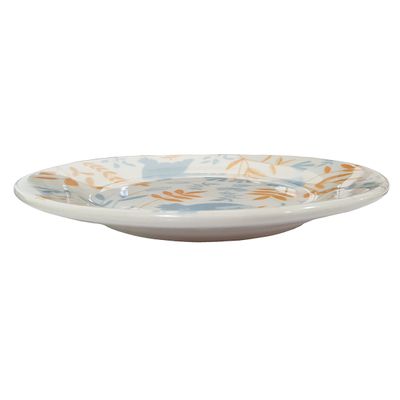 Prato de Sobremesa de Cerâmica Donna Bem-Te-Vi 18cm 6 Unidades - Biona 5409