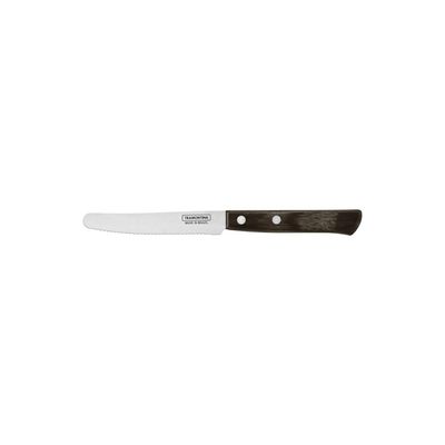 Faca Multiuso Tramontina com Lamina em Aço Inox e Cabo em Madeira Tratada Polywood Castanho 5 polegada