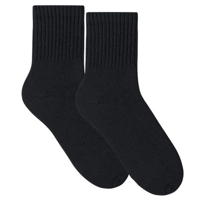 Meia Selene Esportiva Cano Médio Masculina - Preto Único / Preto