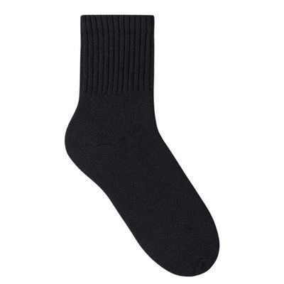 Meia Selene Esportiva Cano Médio Masculina - Preto Único / Preto
