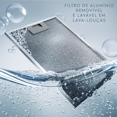 Coifa de Parede Electrolux 60cm Inox Experience com Inteligência Artificial e Alto Poder Sucção (CE6TF) 127V