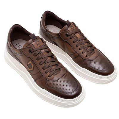 Sapatênis Democrata Denim Block Masculino 45 / Marrom