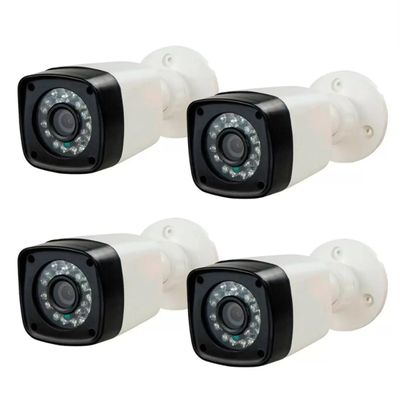 Kit 4 Cameras Segurança Hd Dvr Intelbras mhdx 4ch S/hd