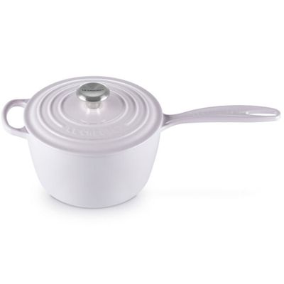 PANELA MOLHEIRA LE CREUSET 18CM 2,2L SIGNATURE FERRO ESMALTADO - Rosa Shallot