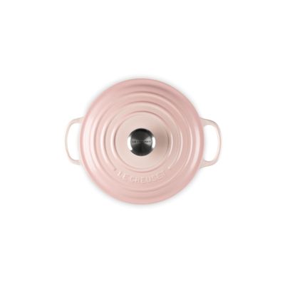 PANELA REDONDA LE CREUSET 20CM SIGNATURE FERRO ESMALTADO SHELL PINK 21177207774430