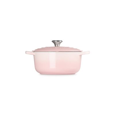 PANELA REDONDA LE CREUSET 20CM SIGNATURE FERRO ESMALTADO SHELL PINK 21177207774430