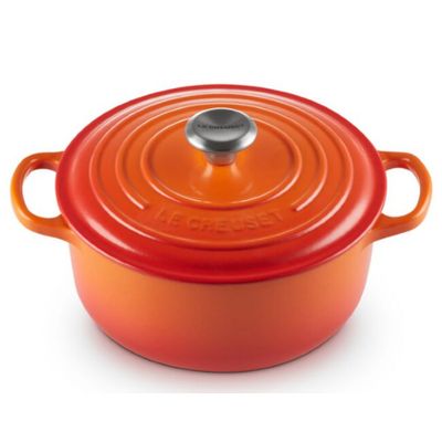 PANELA REDONDA LE CREUSET 18 CM SIGNATURE - Laranja