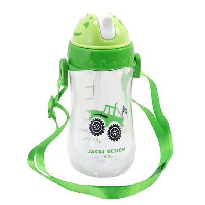Kit Mochila Escolar Pote Para Lanche E Garrafa 460ml Infantil - Azul Verde
