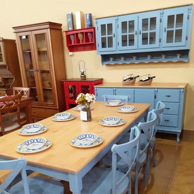 Balcão De Pia Antique Com 3 Portas e 3 Gavetas Verniz