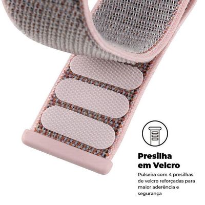Pulseira para Apple Watch 38 / 40 / 41MM Ballistic - Rosa Areia - Gshield