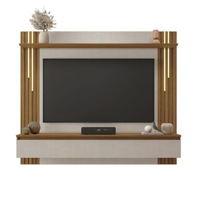 Painel Para Tv Nt1345 - Off White - Freijó - Notável