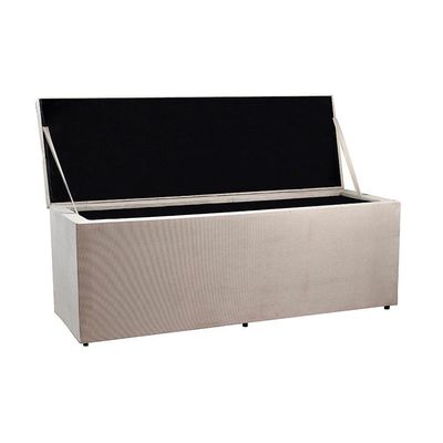 Recamier Baú 1,60m Madrid Suede Bege Dal Poz Estofados