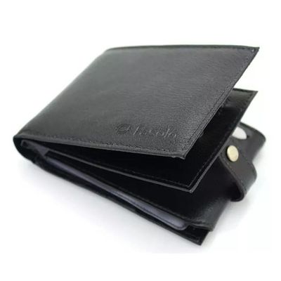 Carteira Masculina Couro Fasolo Com Porta Cheques H015-033 Marrom