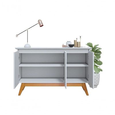 Buffet Classic 3 Portas Branco Acetinado - Imcal Móveis