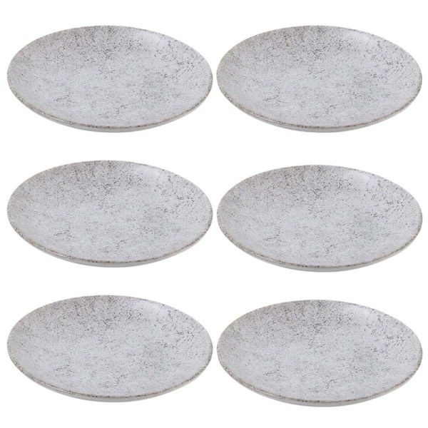 Prato Fundo Coup Concrete de Cerâmica 25cm 6 Unidades - Alleanza 7546-118