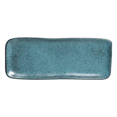 Conjunto de Travessas Retangulares Médias Orgânico Night Sky 33x13cm 4 peças Porto Brasil Azul