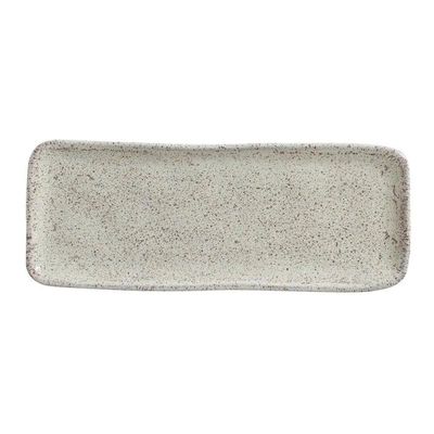 Conjunto de Travessas Retangulares Médias Orgânico Pistache 33x13cm 4 peças Porto Brasil Cinza