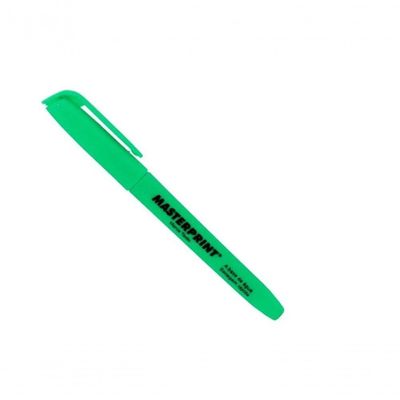 Caixa Caneta Marca Texto Masterprint - 12 Unidades Verde