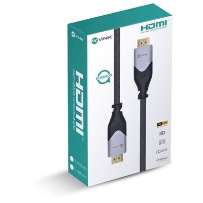 Cabo Hdmi 2.0 4k Ultra Hd 3d Blindado 3m