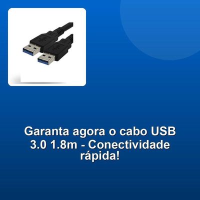 Cabo Nwt Usb A Macho P- Usb A Macho 3.0 1,8m