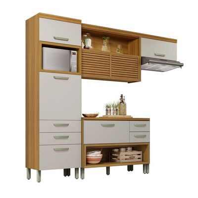 Cozinha 3 Peças Mdf Princesa Nesher Freijó-off