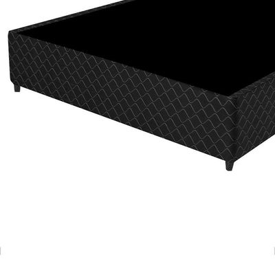 Base Box Para Colchão Queen Perola Negra Gazin 198x158cm Preto