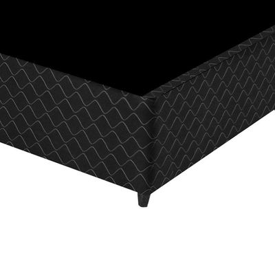 Base Box Para Colchão Queen Perola Negra Gazin 198x158cm Preto