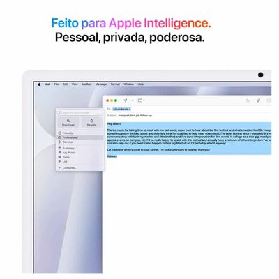 iMac 24", Tela Retina 4.5K Apple, Processador M4, (16GB RAM, SSD de 256GB) - Prateado