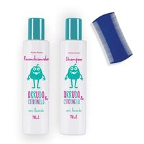 Kit shampoo-condic-pente Arruda Citronela p/piolhos (2000+1204+1317) (9510)