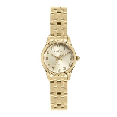 Relógio Condor Feminino Ref: Co2035nft/4x Casual Dourado