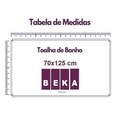 Jogo de Banho 4 Peças Coleção Verona Luxo Beka 100% Algodão Rosa