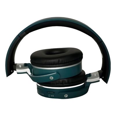 Headset Auscultadores Bluetooth Over-Ear Recarregável Cor:Vermelho