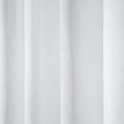 Cortina Voil Gaze de Linho 2,80m x 2,30m 100% Poliéster - Branco