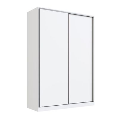Guarda Roupa Solteiro Branco 165x59,8x235cm 2 Portas RC2002 Emovell