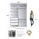 Guarda Roupa Solteiro Branco 165x59,8x235cm 2 Portas RC2002 Emovell