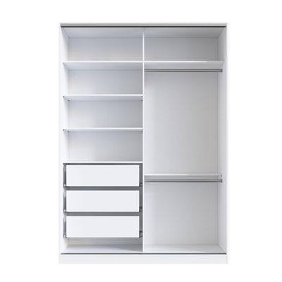 Guarda Roupa Solteiro Branco 165x59,8x235cm 2 Portas RC2002 Emovell