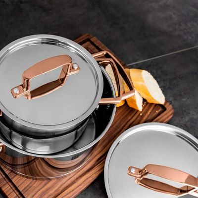 Jogo de Panelas Inox 5 Peças Zwilling Bellasera com Design Moderno e Performance Profissional