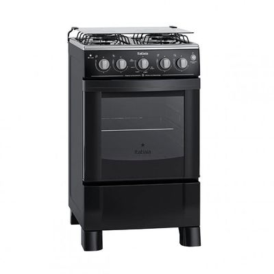 Fogão de Piso Itatiaia Star 4 Bocas com Acendimento Automático Preto / Bivolt