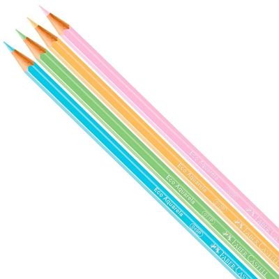 Lápis De Cor Pastel Aquarelável - 10 Cores - Faber-castell